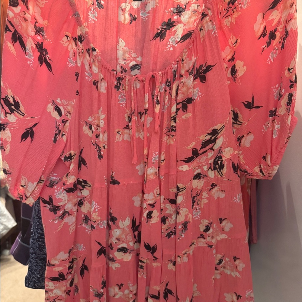 Torrid Coral Floral Top